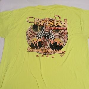 Vintage 2008  Thunder In The Valley Bristol Tennesse Double-Sided T-shirt  XL